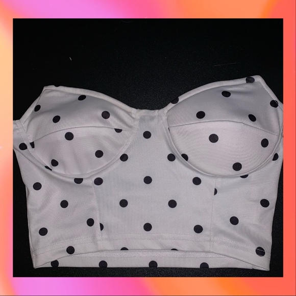 🪩SHEIN Polka Dot Tube Top sale item - Picture 2 of 2